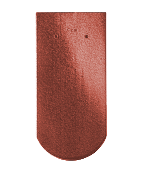 Braas Рядовая черепица Опал 380х180 мм, цвет Красная осень