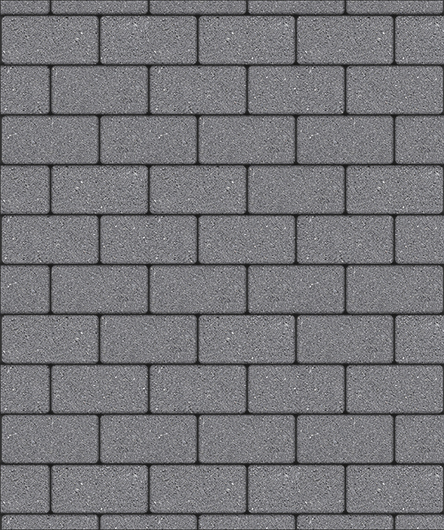 Тротуарная плитка Прямоугольник, Гранит, Серый, (форма Прямоугольник). 60 мм