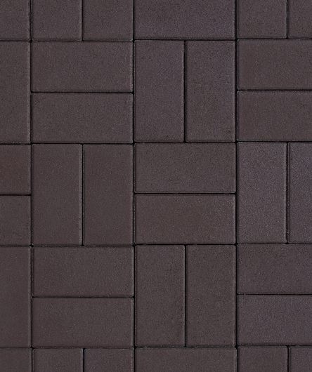 Тротуарная плитка Прямоугольник, Стандарт, Коричневый, (форма Прямоугольник), 40 мм