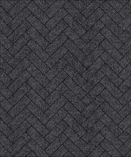Тротуарная плитка Паркет, Стоунмикс, Черный, (форма Узкий прямоугольник), 60 мм