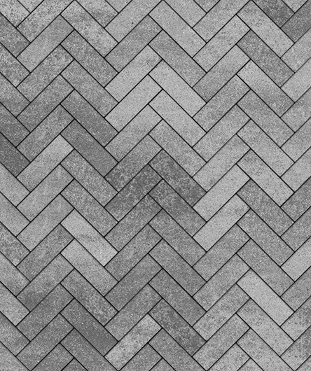 Тротуарная плитка Паркет, Искусственный камень, Шунгит, (форма Узкий прямоугольник), 60 мм