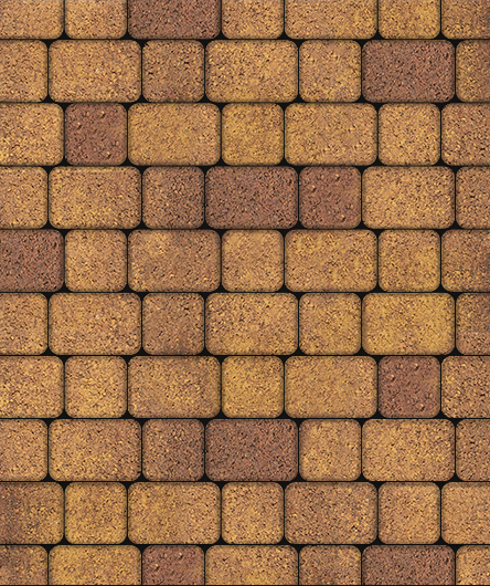 Тротуарная плитка Классико, Гранит Листопад, Осень, (форма Квадрат с закругленными углами), 40 мм