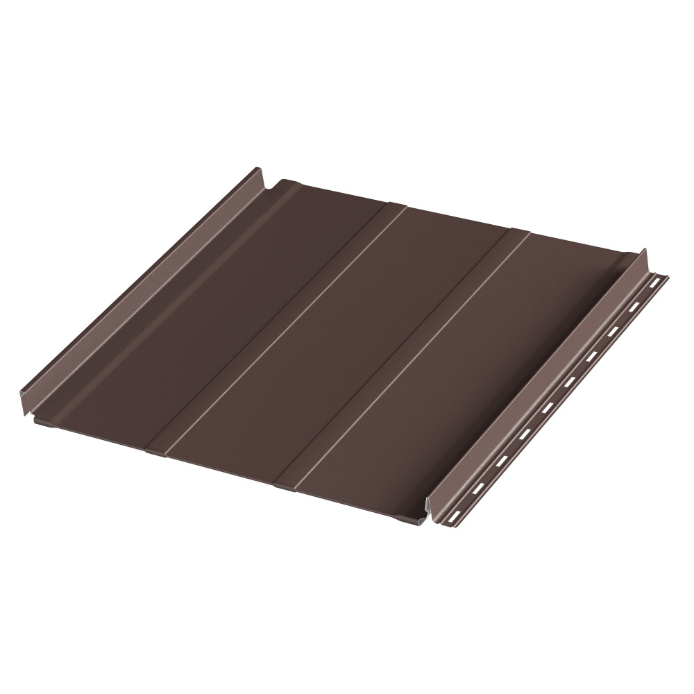 Фальцевая панель AQUACLICK Силуэт 2 (с подгибом) мат. (RAL8017) PU (КАШЕМИР)