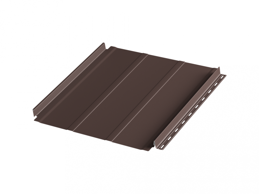 Фальцевая панель AQUACLICK Силуэт 2 (с подгибом) (RAL8017) Polyester
