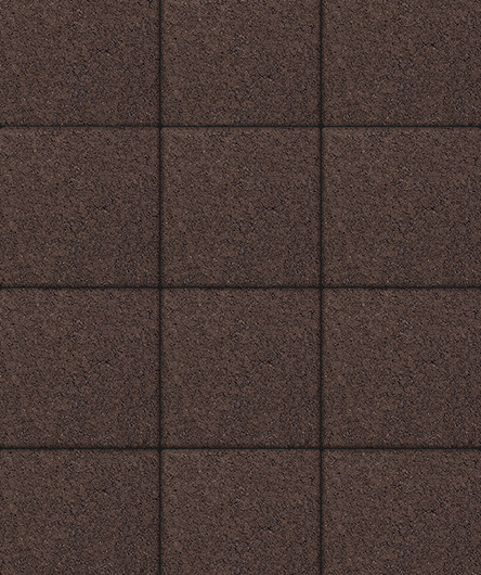 Тротуарная плитка Квадрат, Стандарт, Коричневая, (форма Квадрат), 300х300, 60 мм