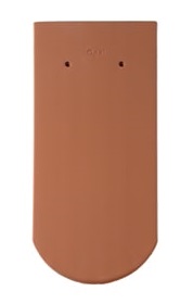 Braas Рядовая черепица Опал 380х180 мм, цвет Натуральный красный