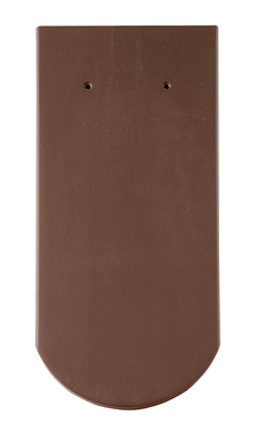 Braas Рядовая черепица Опал 380х180 мм, цвет Тёмно-коричневый