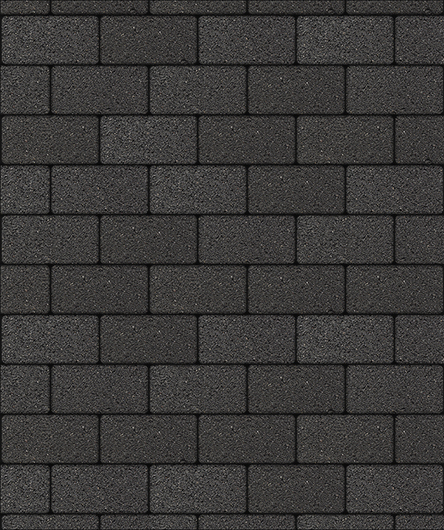 Тротуарная плитка Прямоугольник, Гранит, Черный, (форма Прямоугольник). 40 мм