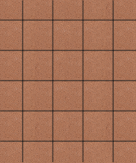Тротуарная плитка Квадрат, Гранит, Оранжевый, (форма Квадрат). 200х200, 60 мм