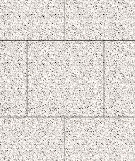 Тротуарная плитка Квадрат, Гранит, Белый, (форма Квадрат). 500х500, 60 мм
