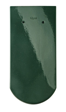 Braas Рядовая черепица Опал 380х180 мм, цвет Зеленая ель
